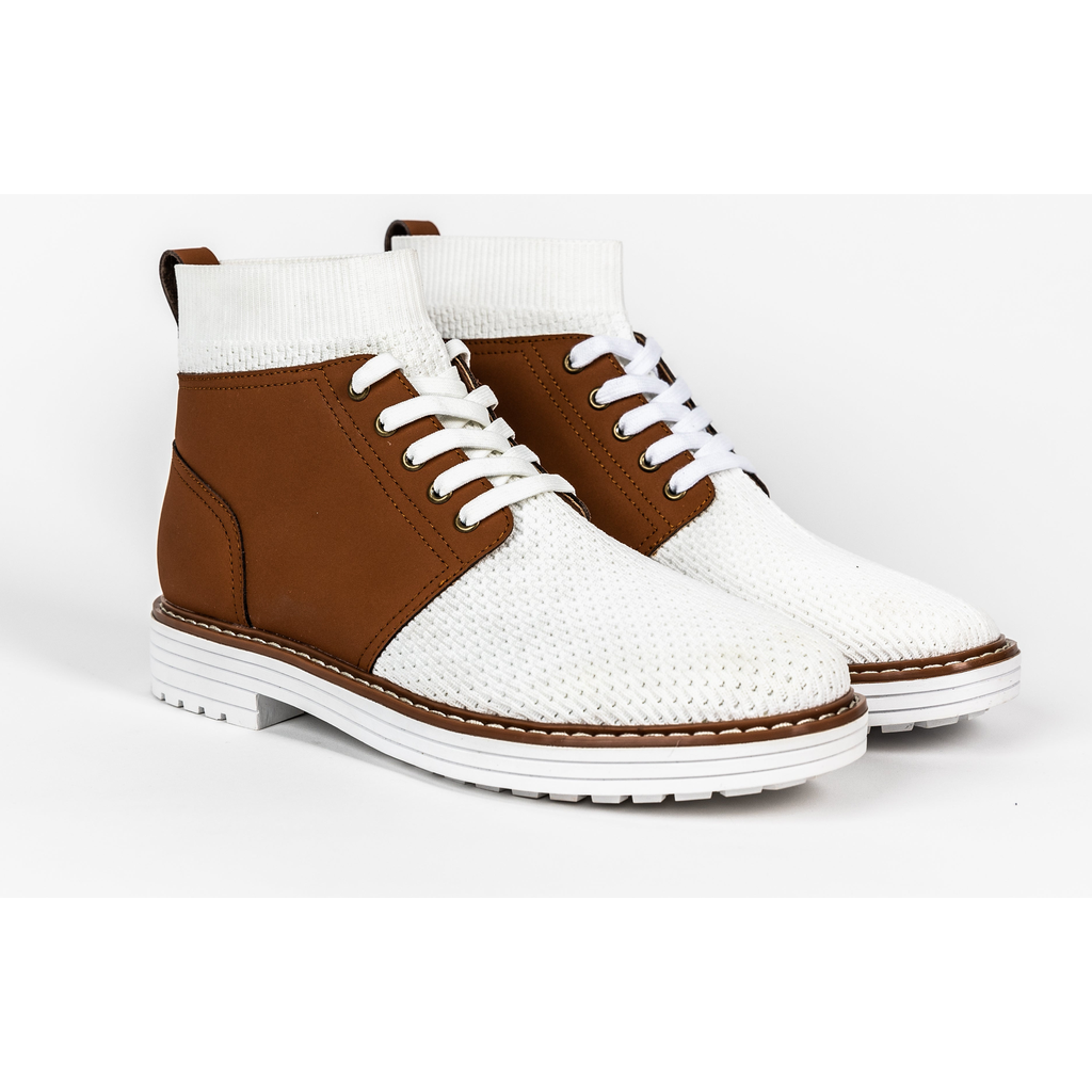 JAMES O'REGAN Ranger Boot in White /Cognac  product