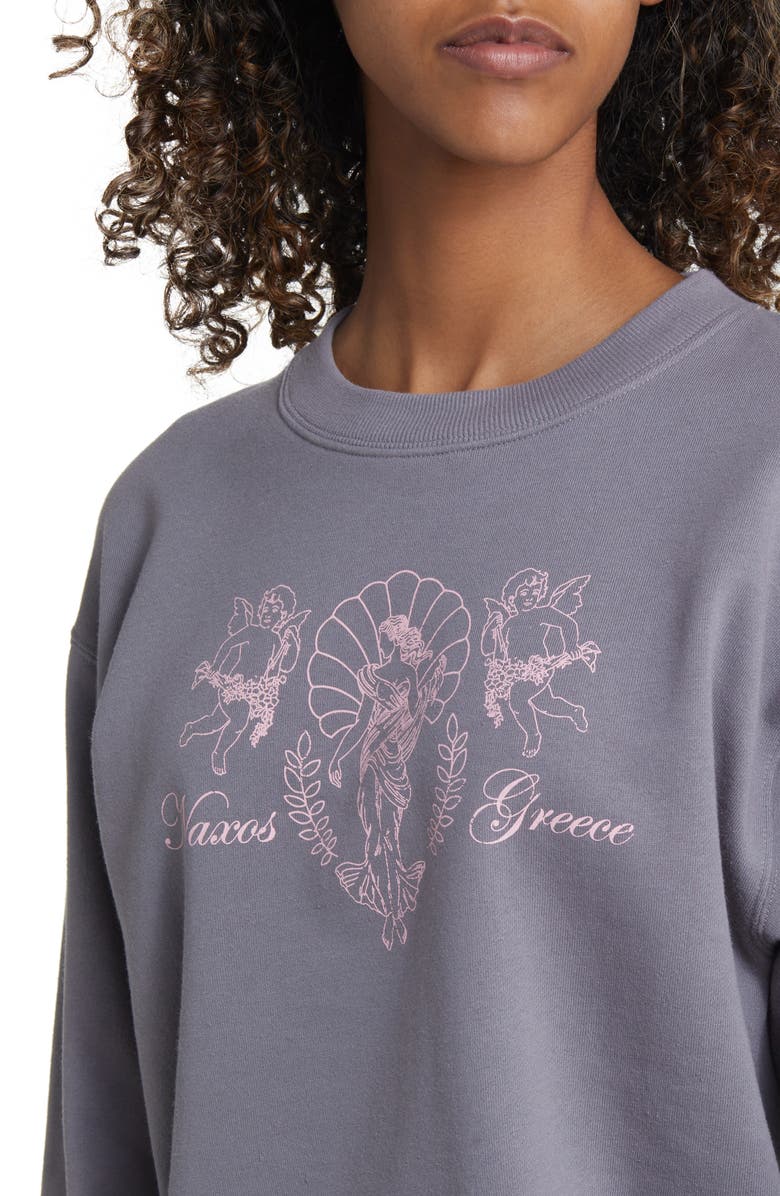 GOLDEN HOUR Naxos Greece Graphic Sweatshirt, Alternate, color, 