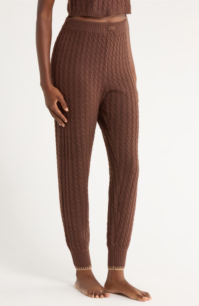 UGG<sup>®</sup> Lorelai Cable Joggers, Alternate, color, Cola