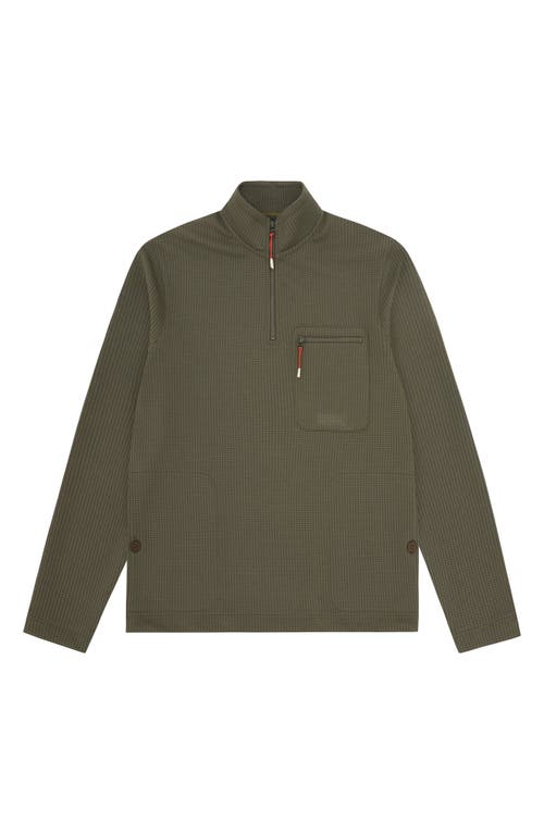 Sealskinz Colney Quarter Zip Pullover In Olive