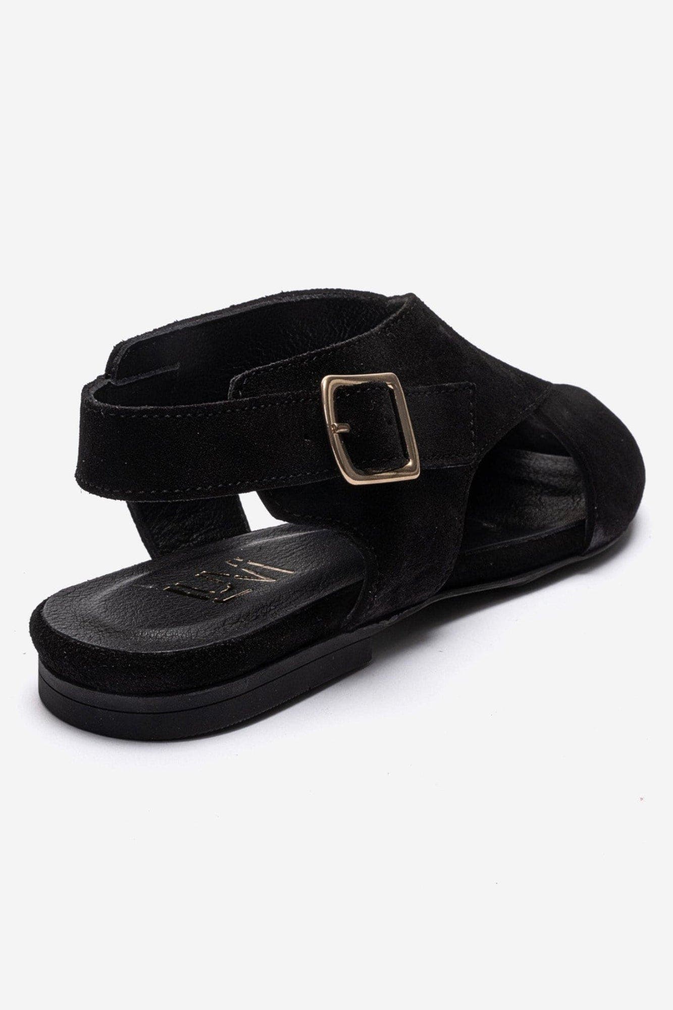 Monaro Leather Sandal, Alternate, color, Black Suede