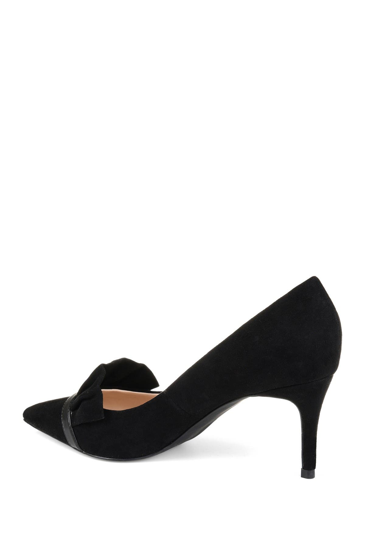 Journee Collection JOURNEE Marek Ruffle Pump, Alternate, color, Black