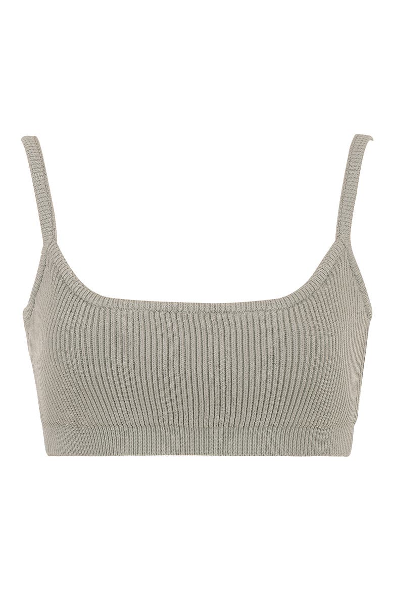 Mischa Rib Bralette, Alternate, color, TAUPE