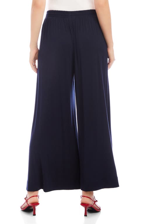 Shop Fifteen Twenty Shilo Ankle Wide Leg Pants In Navy