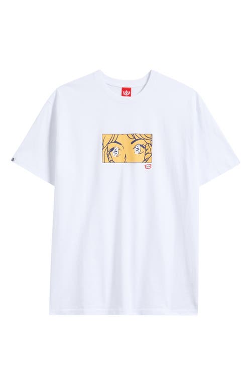 Icecream Seeing Cones Graphic T-shirt In White
