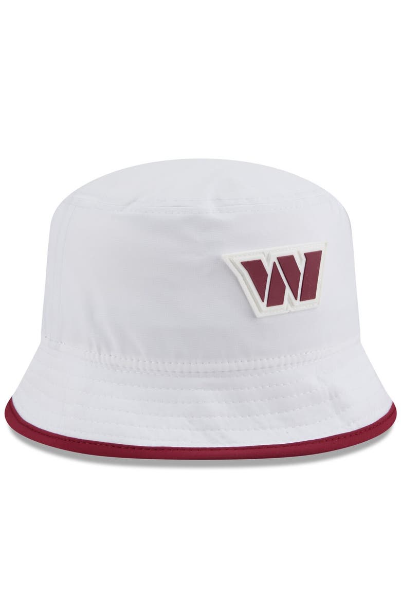 New Era Men's New Era  White Washington Commanders 2025 NFL Training Camp Stretch Bucket Hat, Alternate, color, 