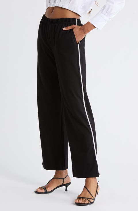 Pull-On Wide Leg Pants