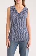 T Tahari Cowl Neck Sleeveless Top