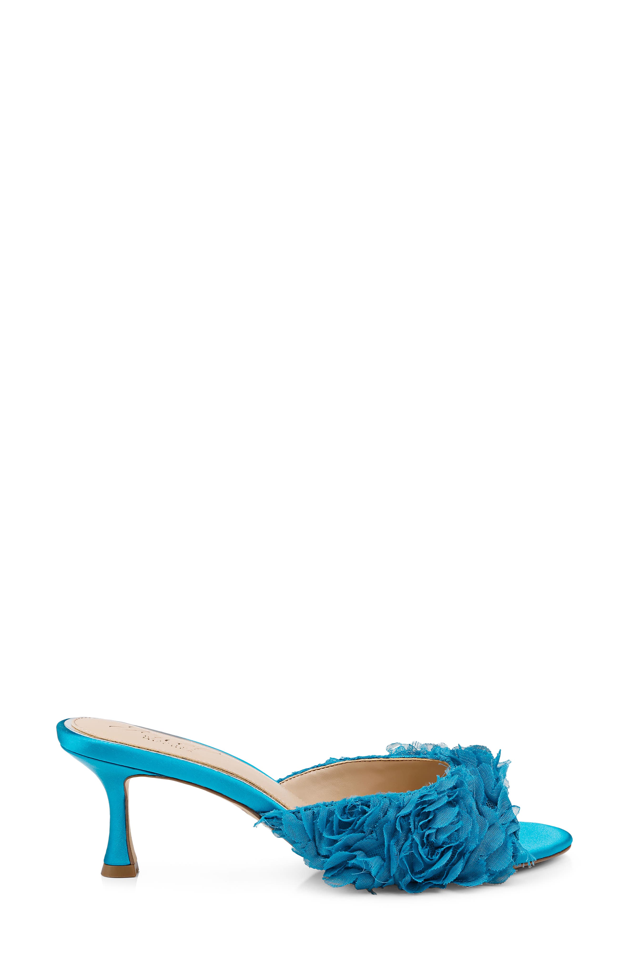 Jewel Badgley Mischka Scarlet Mesh Flower Sandal, Alternate, color, Blue/ Blue