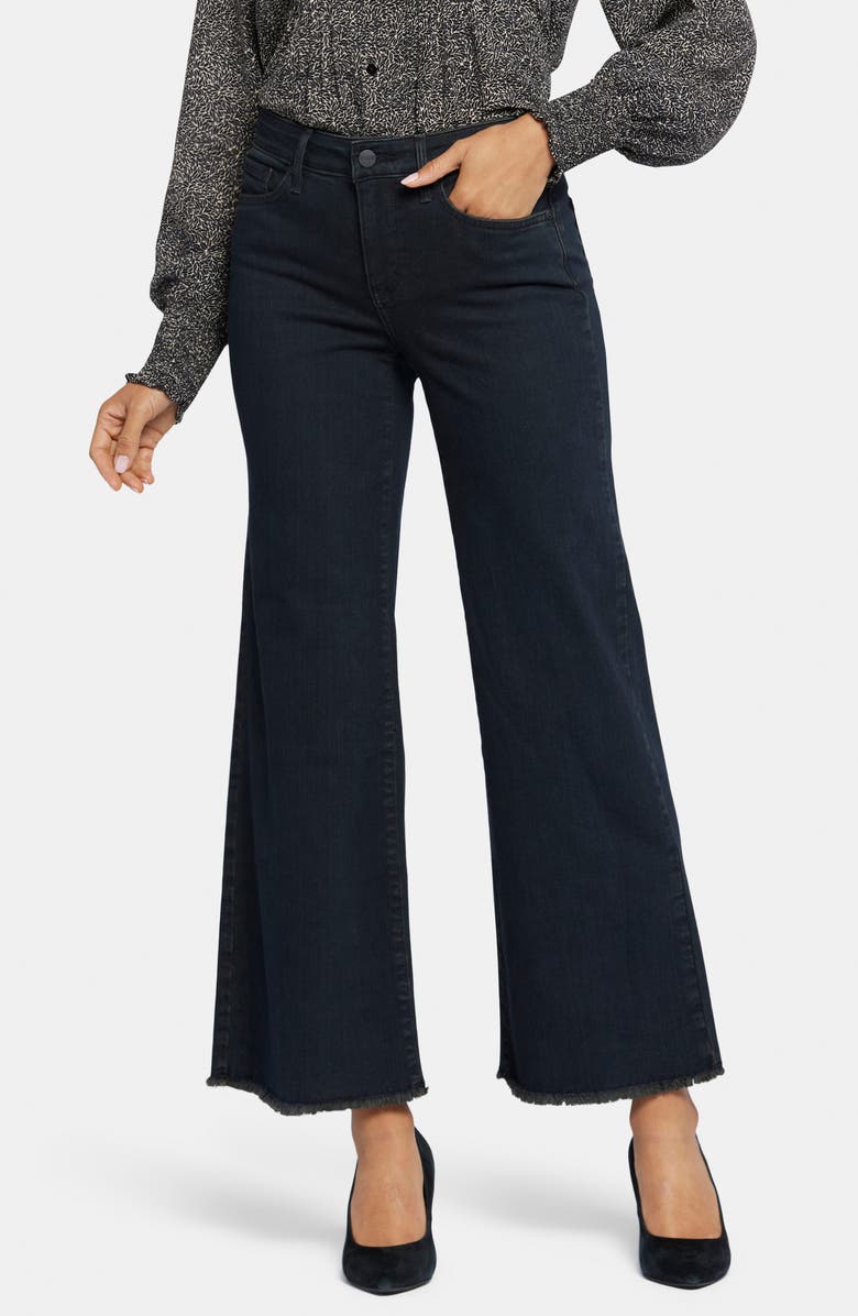 NYDJ Teresa Fray Hem Wide Leg Jeans, Main, color, 