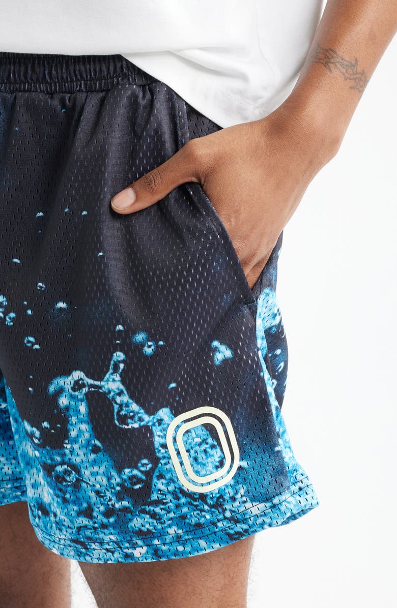 OVERTIME Splash Mesh Shorts, Alternate, color, Splash