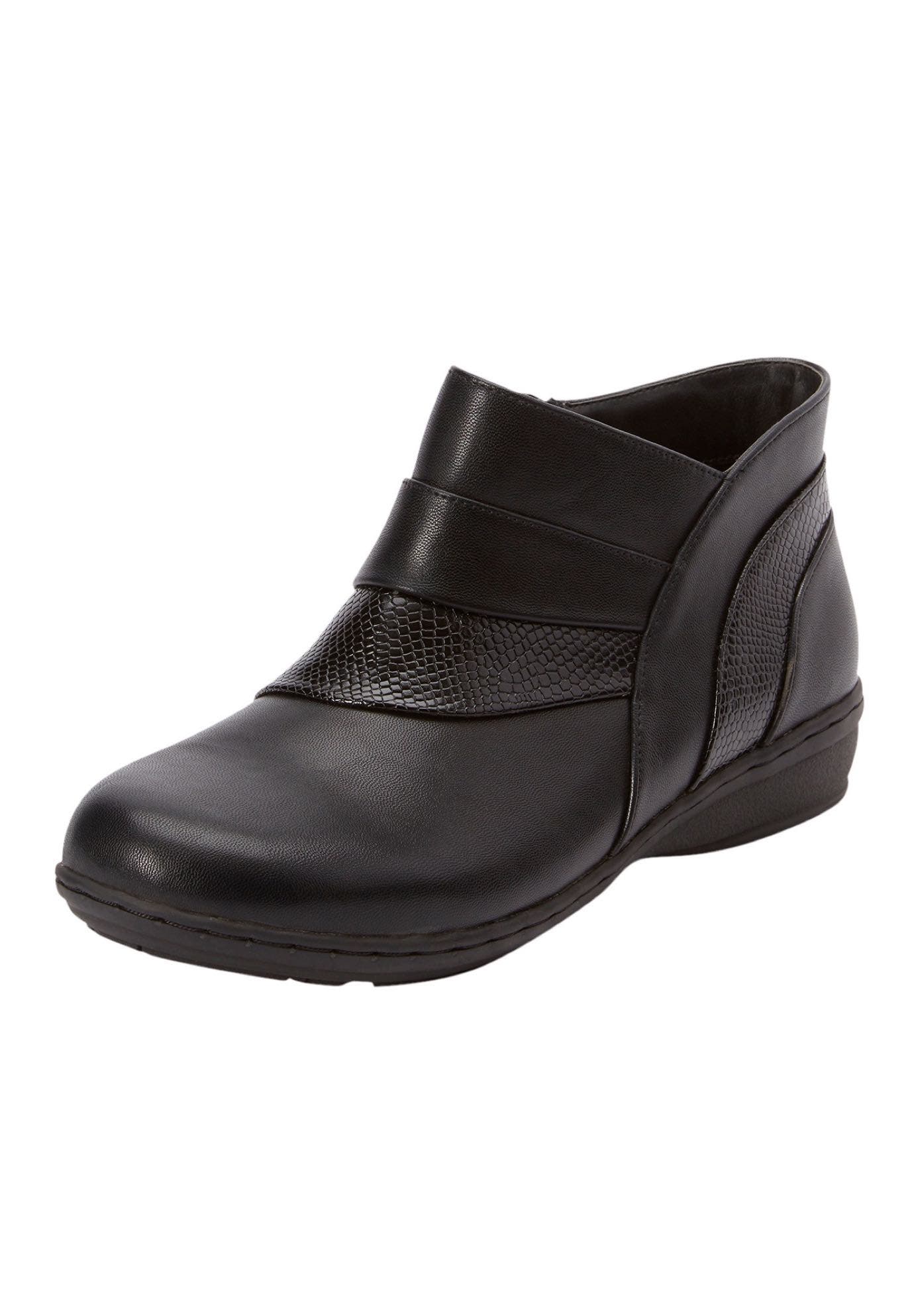 Comfortview The Jolene Bootie, Main, color, Black