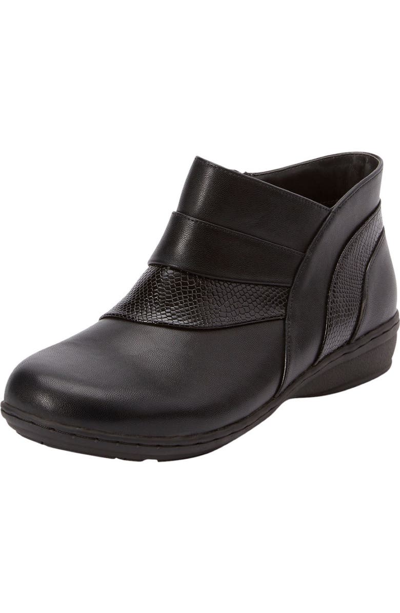 Comfortview The Jolene Bootie, Main, color, Black