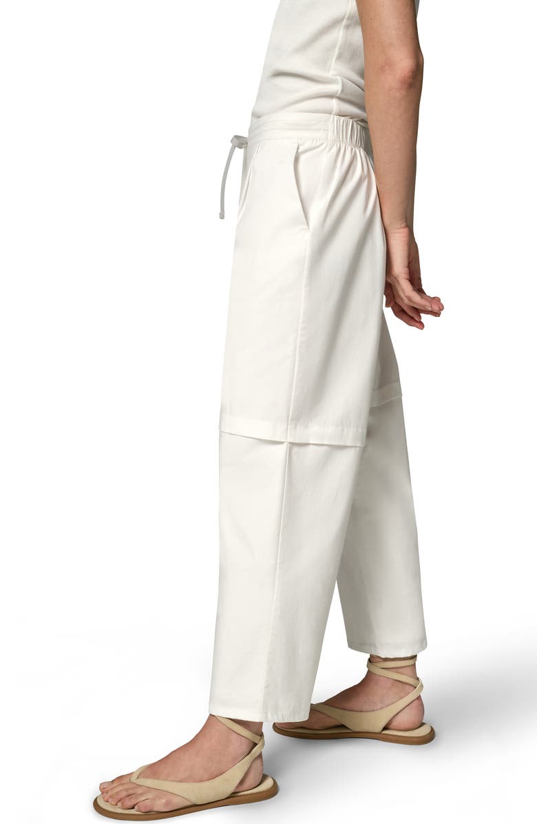 Donna Karan New York Paper Poplin Pants, Alternate, color, Cream