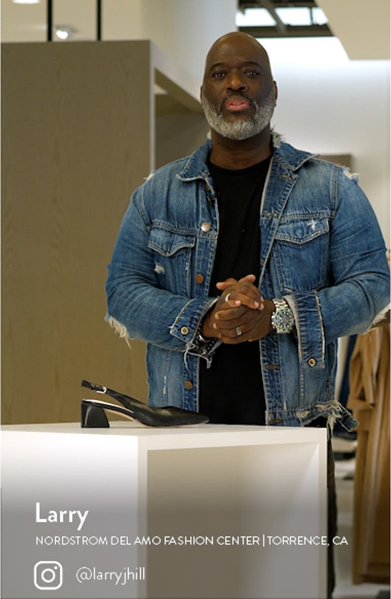 Racer Slingback Pointed Toe Pump, sales video thumbnail