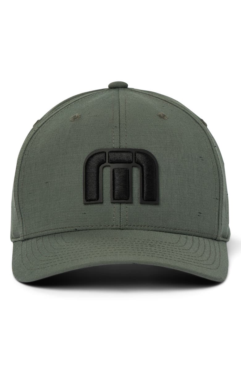 TravisMathew Private Cabin Snapback Baseball Cap, Alternate, color, Dark Olive
