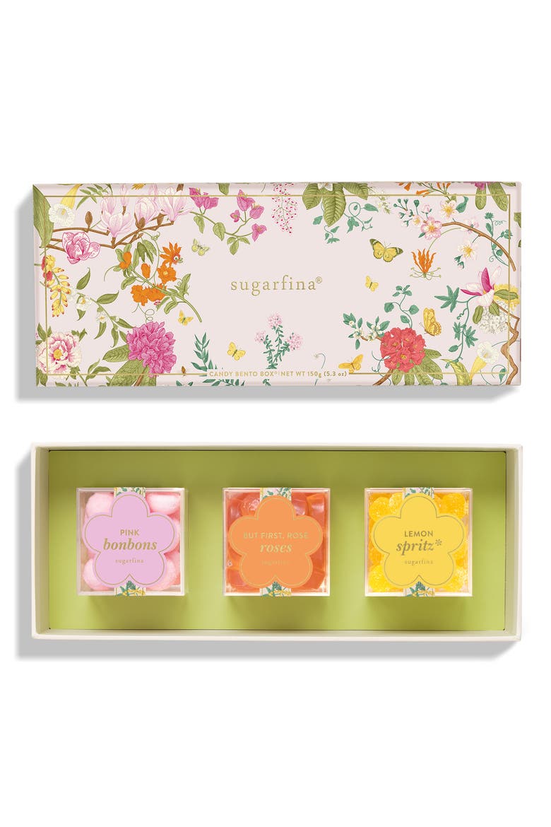 Garden Party 3-Piece Candy Cube Bento Box, Main, color, NO COLOR