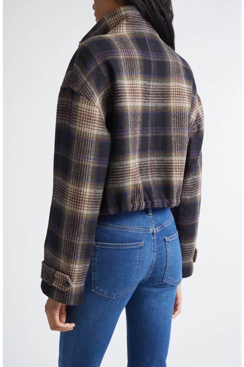 Bateman Plaid Wool Blend Jacket, Alternate, color, BLACK/ TAUPE MULTI