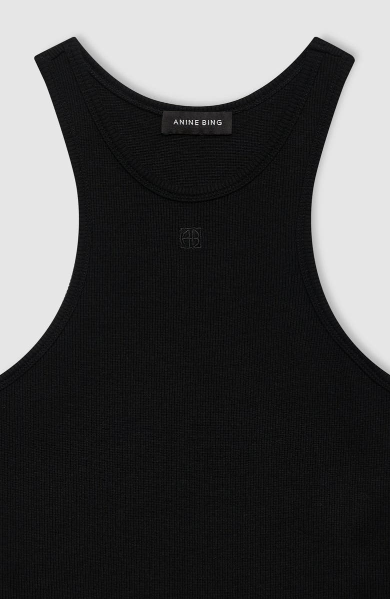 ANINE BING Cole Tank Top, Alternate, color, Black