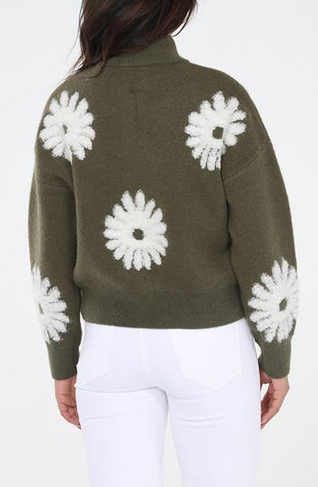 Flower Pop Zip Cardigan