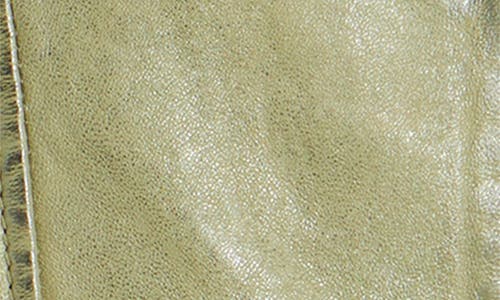 Mauritius Raizel Leather Moto Jacket In Green