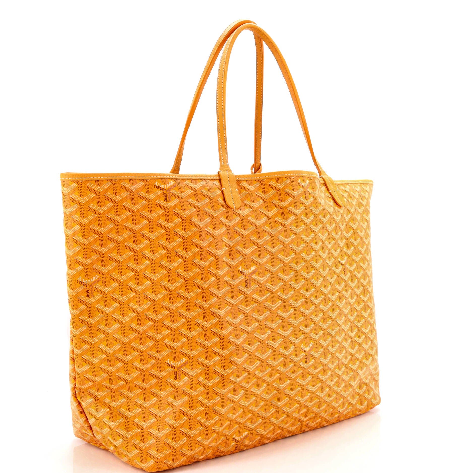 Pre-Owned Goyard Saint Louis Tote Coated Canvas GM, Alternate, color, Yellow