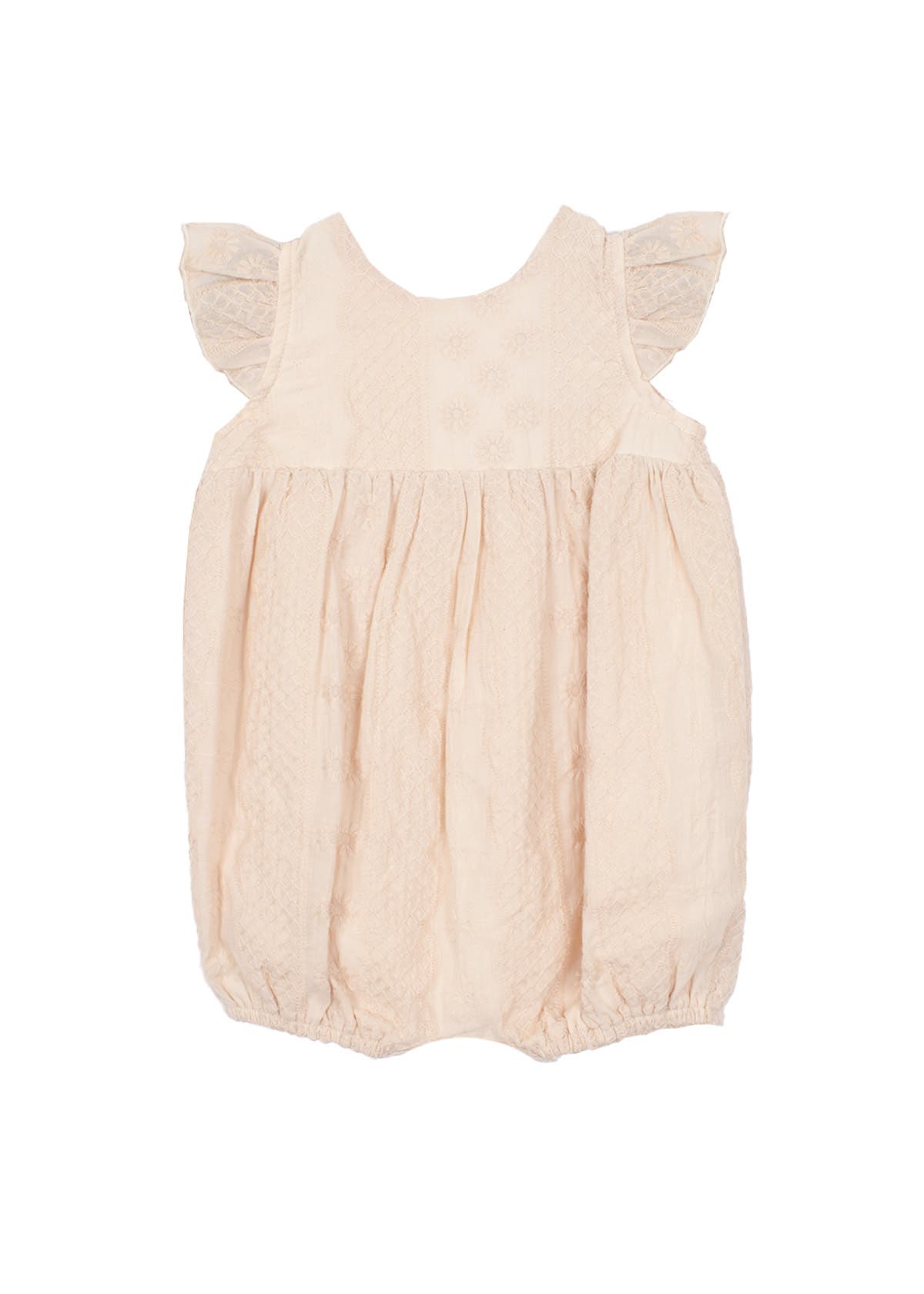 Isobella & Chloe Sienna Baby Romper In Neutral