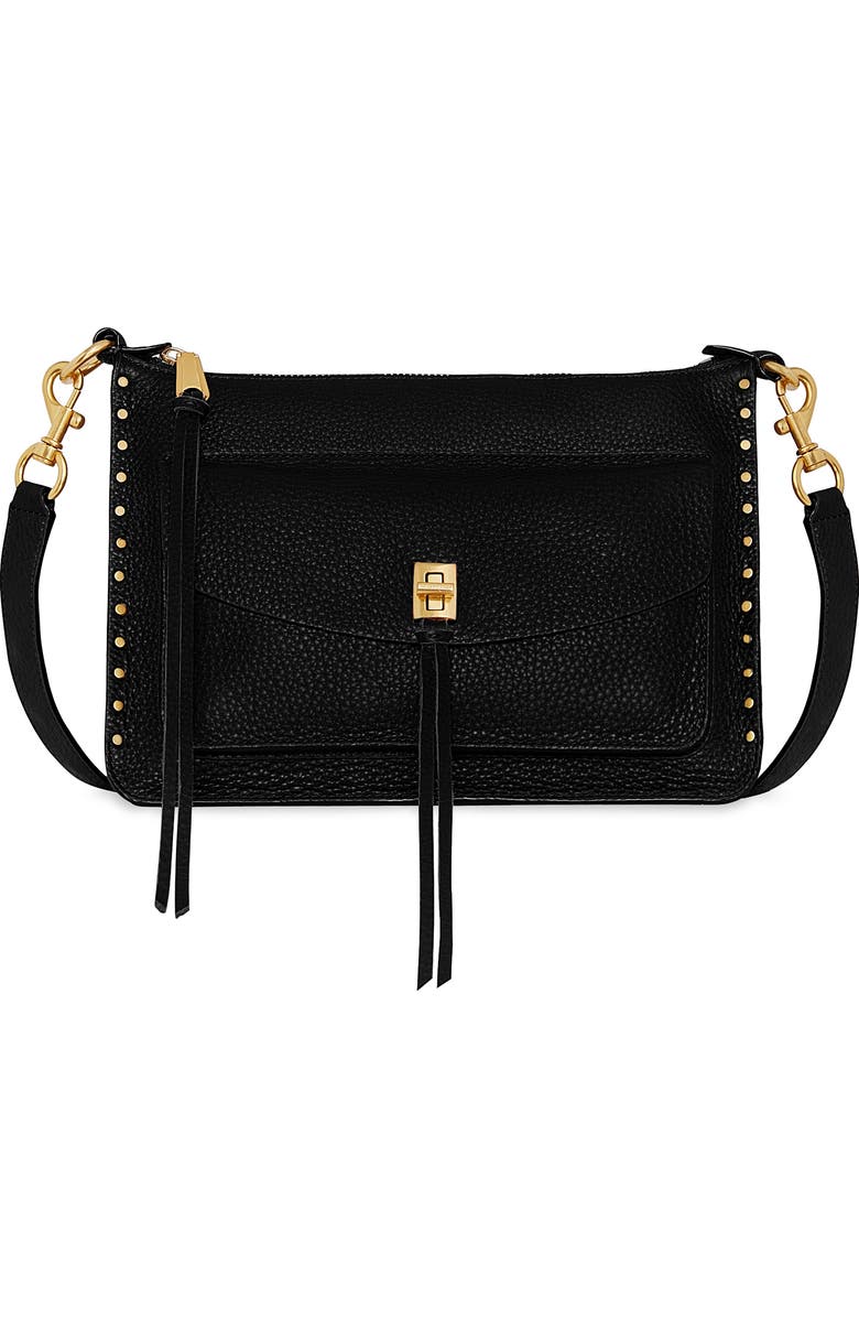 Rebecca Minkoff Darren Signature Leather Shoulder Bag, Main, color,