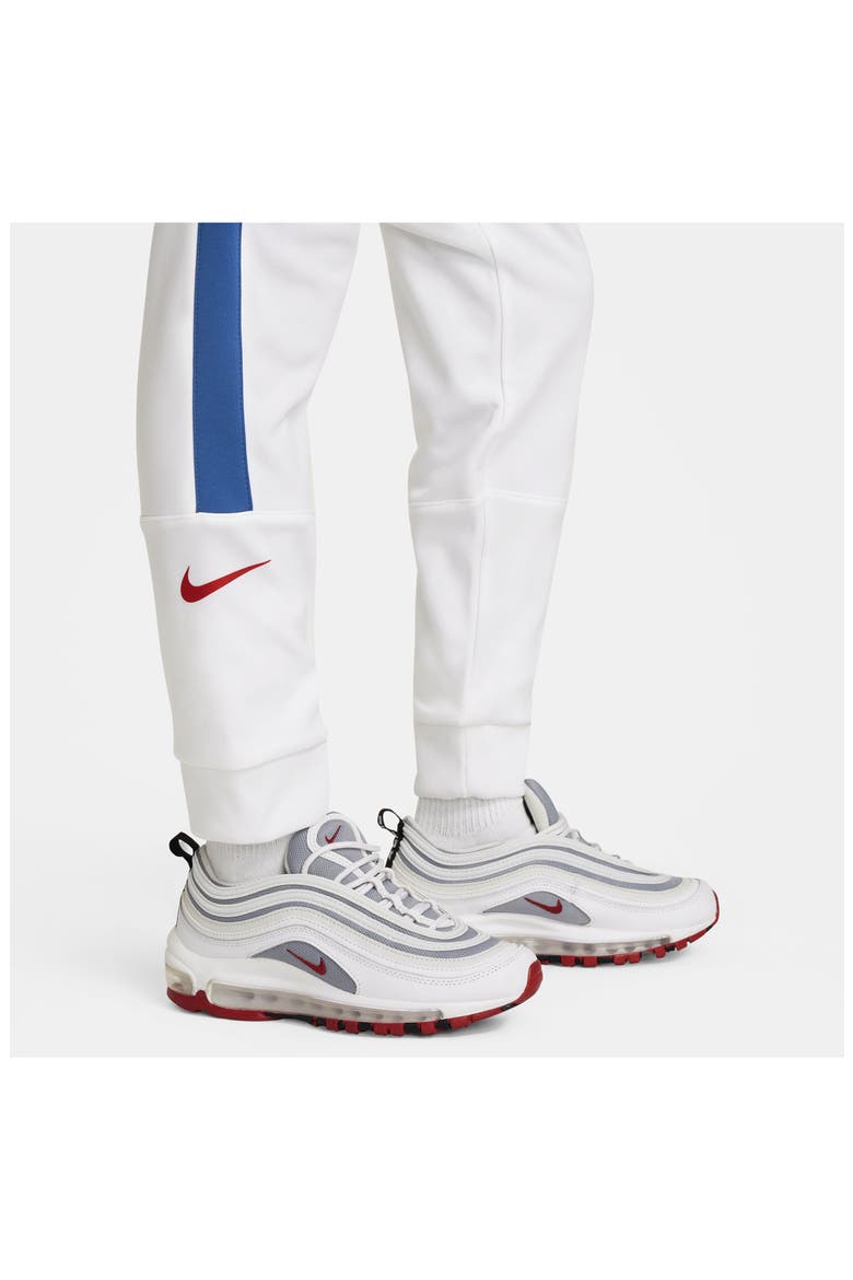 Kids' Air Side Stripe Joggers, Alternate, color, WHITE/ COURT BLUE