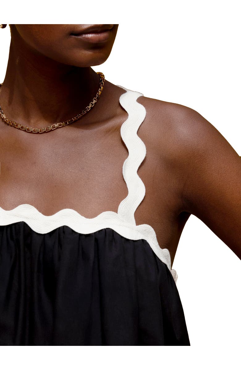 Ro&Zo Square Neck Sleeveless Cami Top, Alternate, color, Black