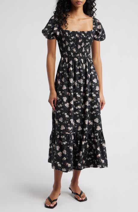 Petal & Pup Cecelia Floral Puff Sleeve Maxi Dress
