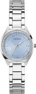 GUESS Crystal Bezel & Markers Bracelet Watch, 30mm
