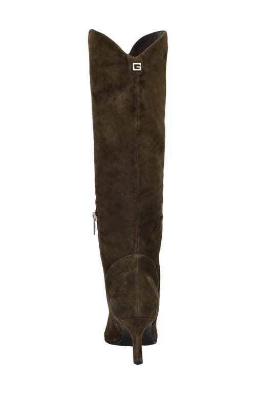 Guess Palisa Knee High Boot In Green