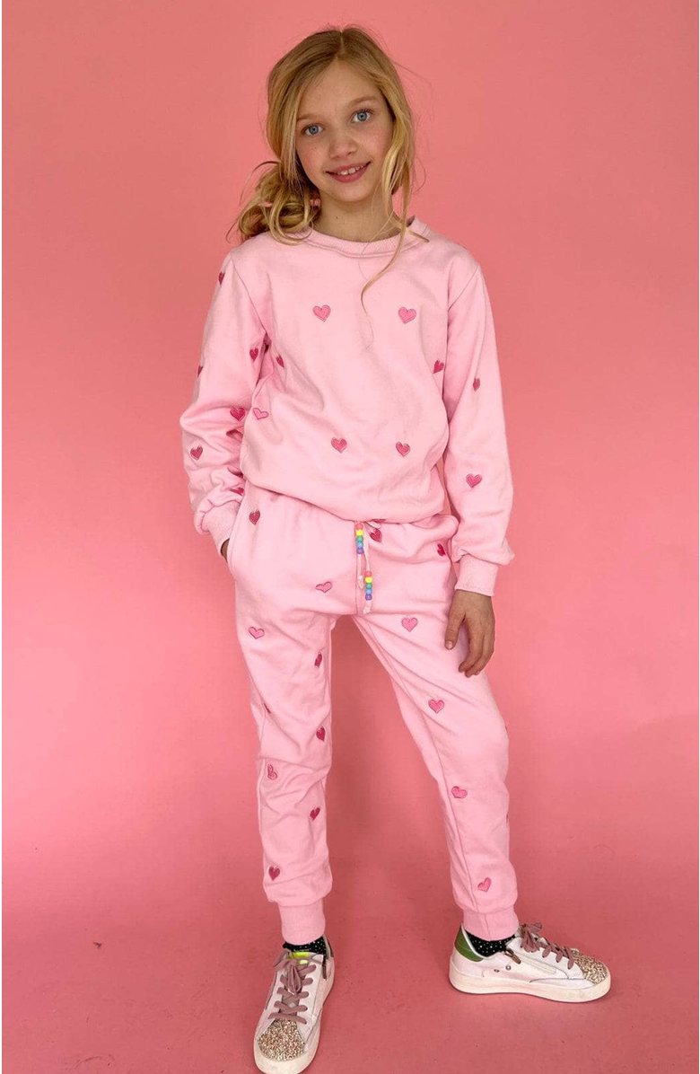 Lola + The Boys Full Hearts Jogger Set, Alternate, color, 