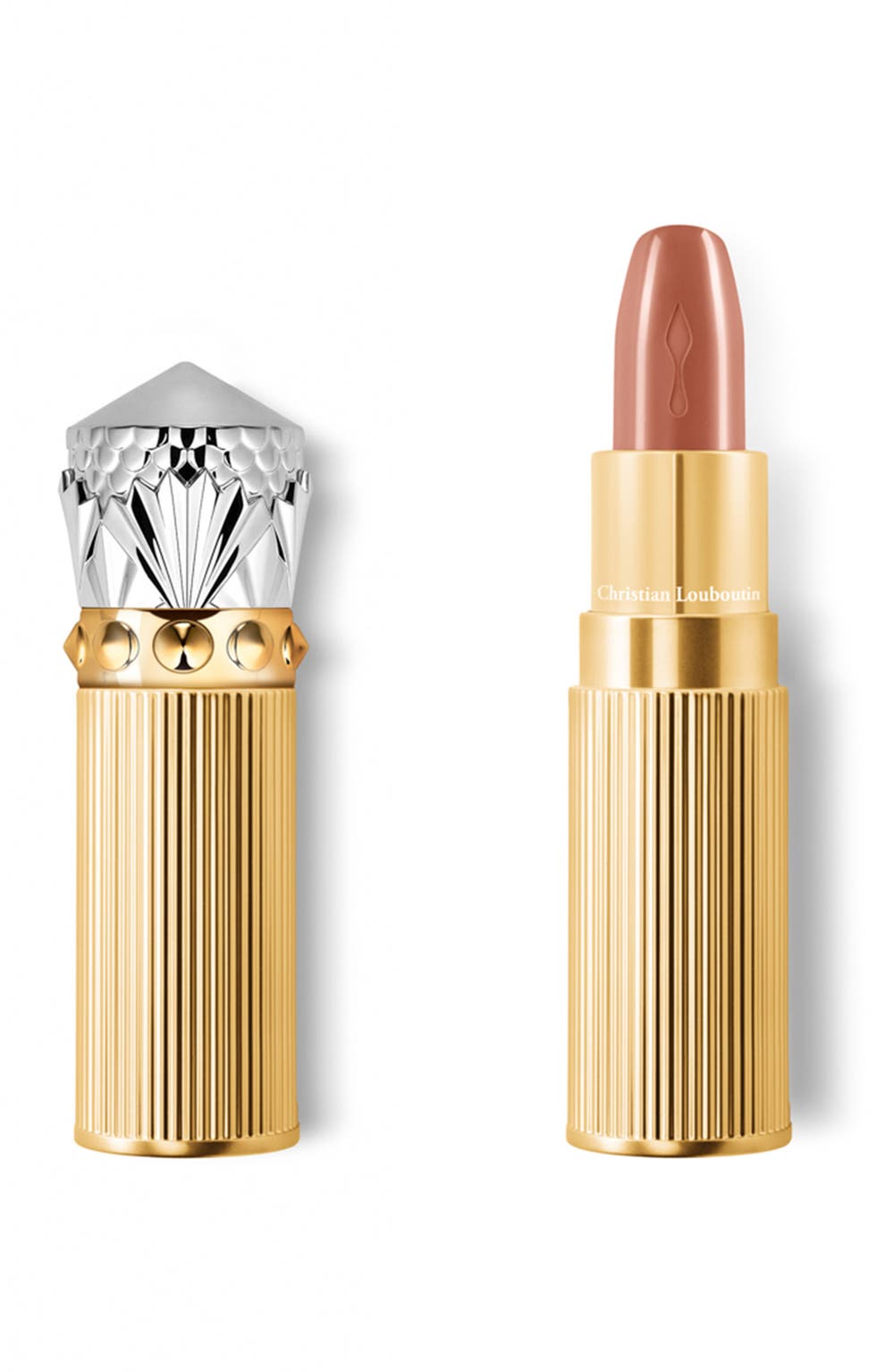 Rouge Louboutin Silky Satin On the Go Lipstick, color, SOFT GOJI 355