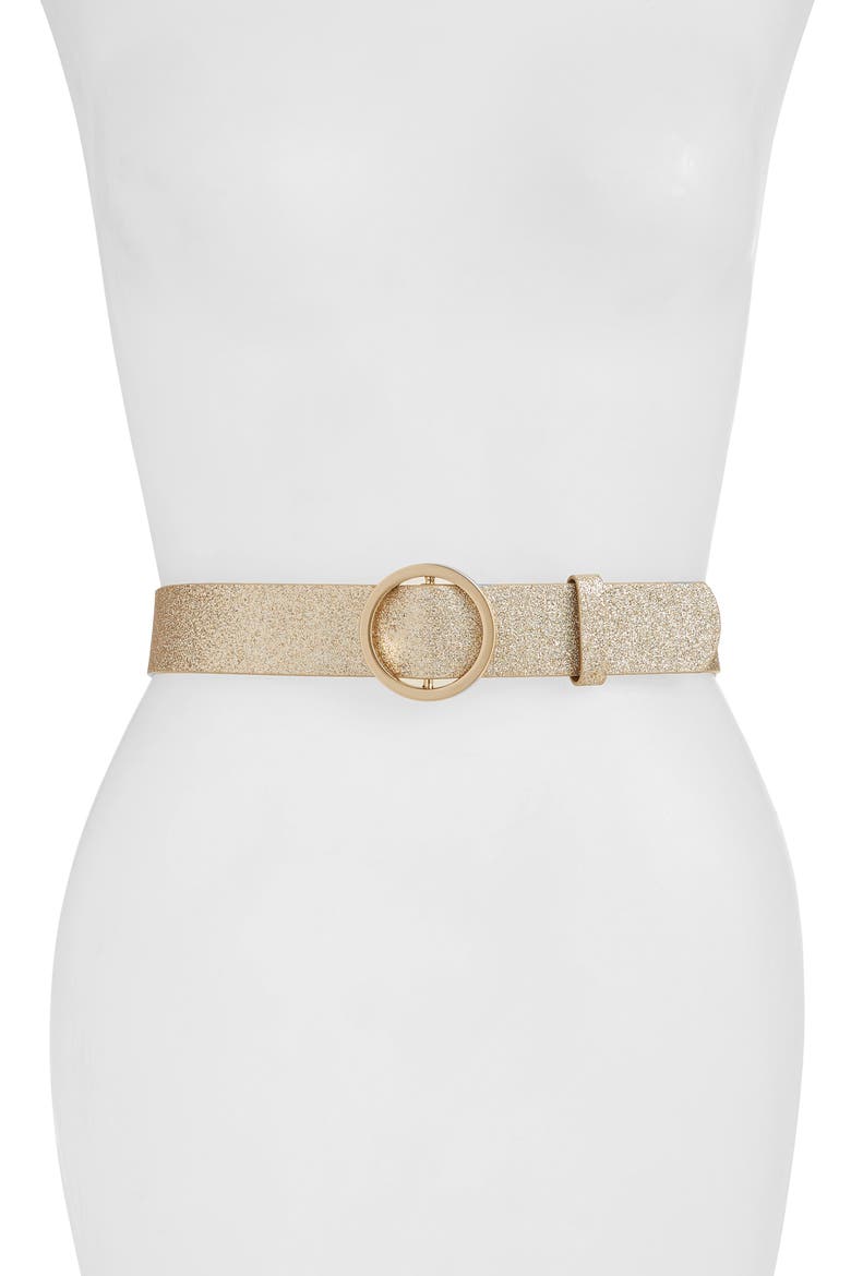 Circle Sparkle Belt, Main, color, CHAMPAGNE