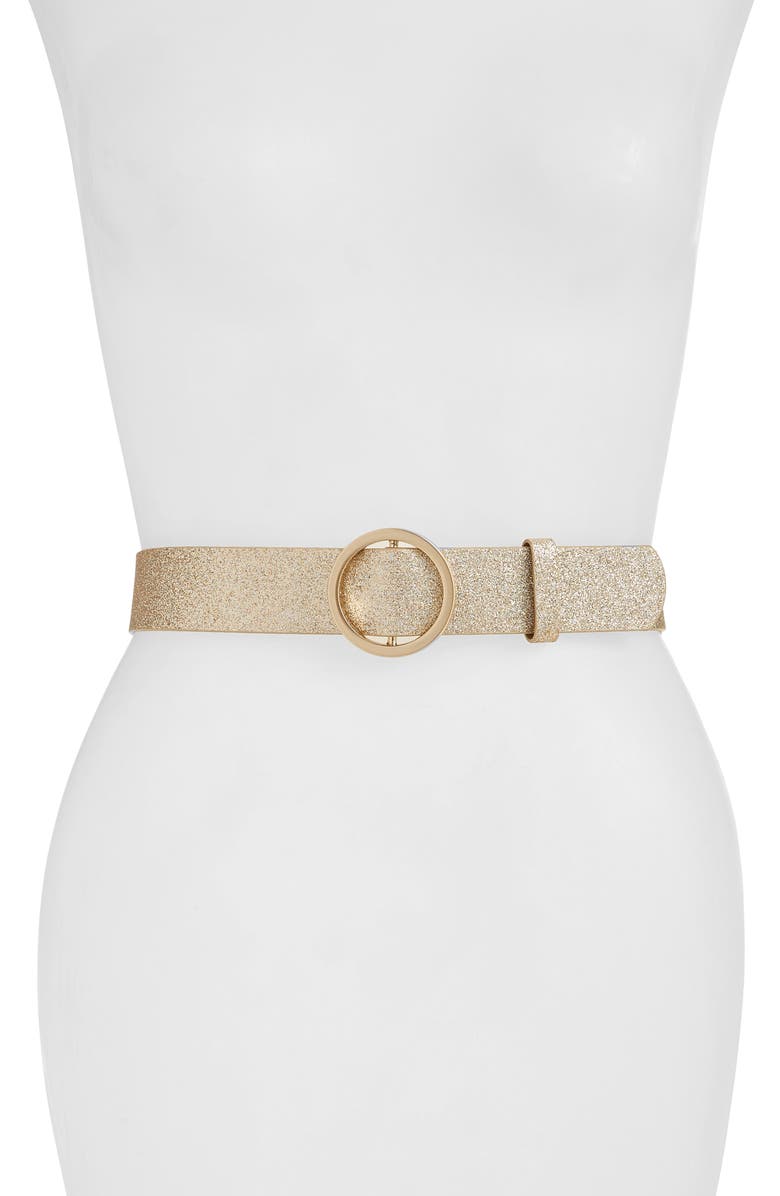 Rachel Parcell Circle Sparkle Belt, Main, color,
