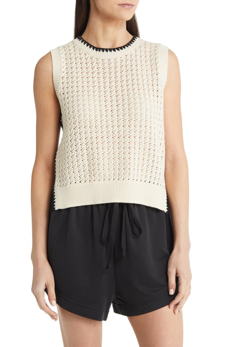 Varley Delaney Open Stitch Sweater Vest, Main, color,