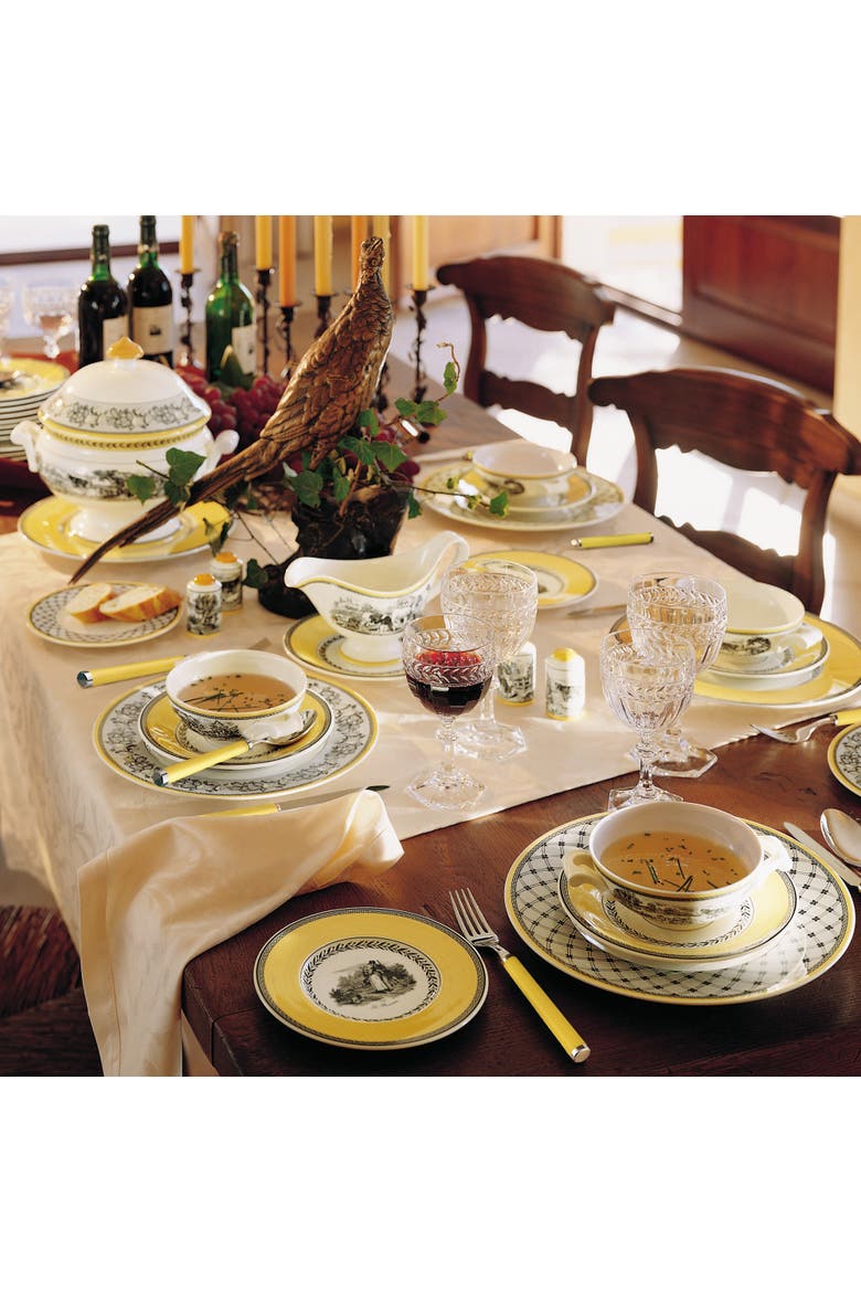 Audun Ferme Appetizer/Dessert Plate, Alternate, color, White