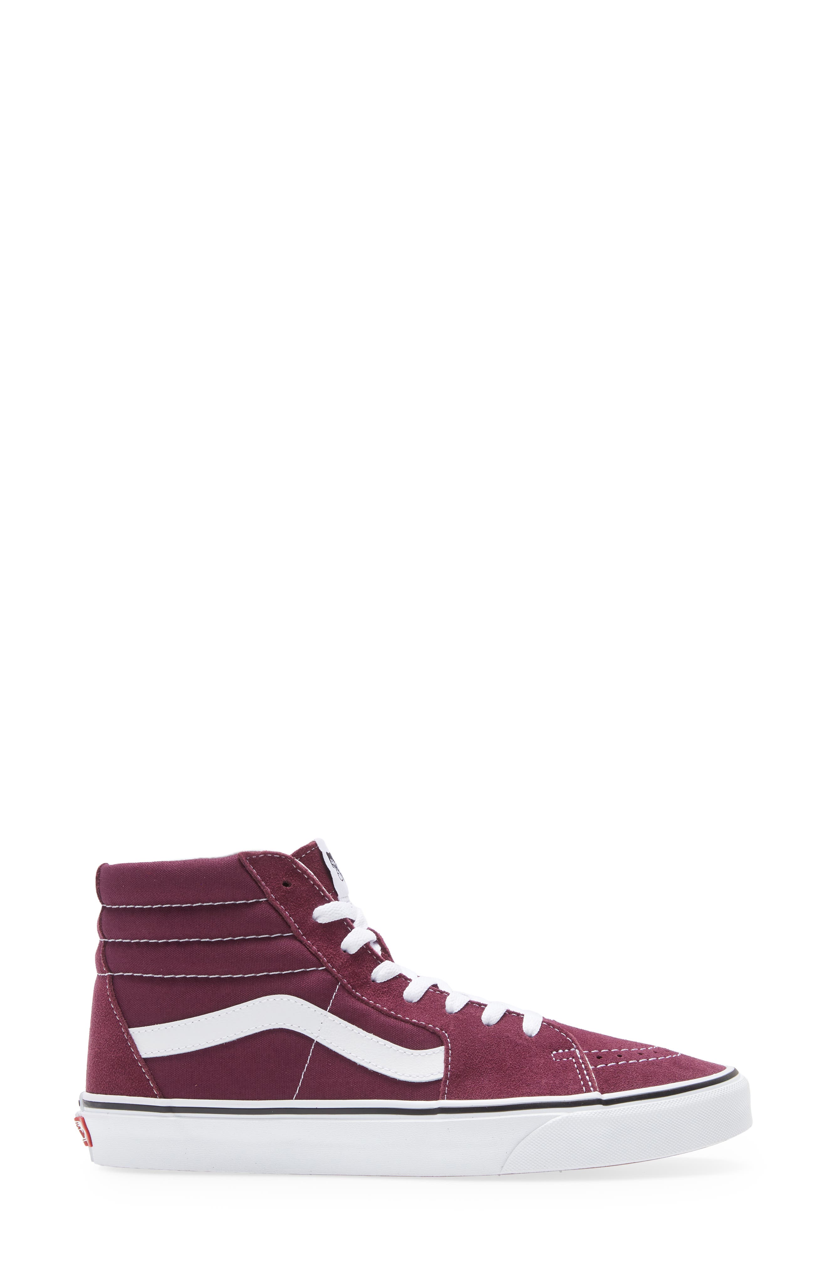 Sk8-Hi Sneaker, Alternate, color, GRAPE WINE/ TRUE WHITE