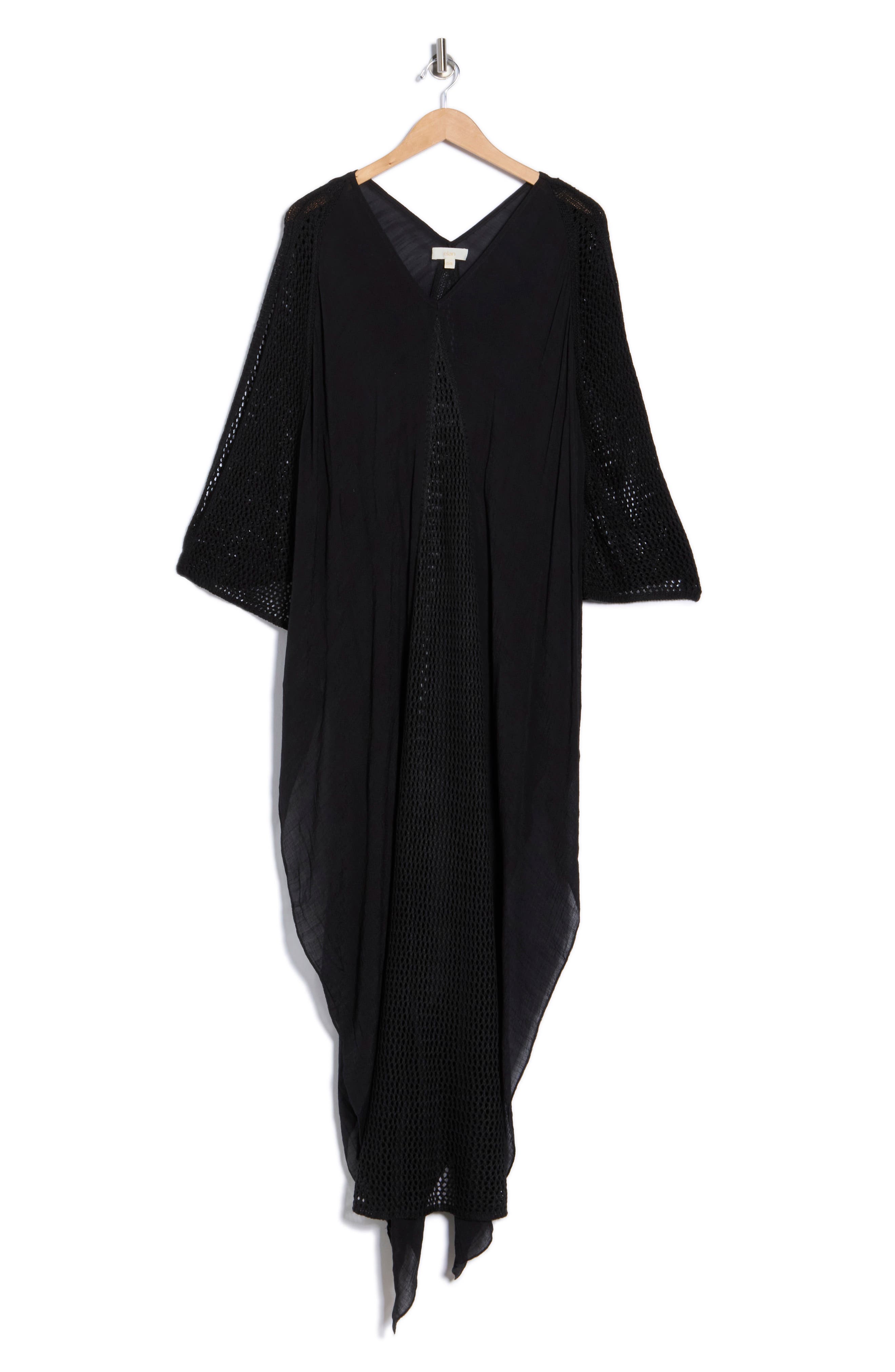 Elan Crochet Trim Cover-Up Caftan