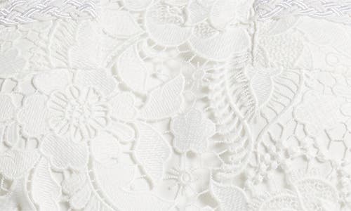 Milly Garden Lace Mini Dress In White