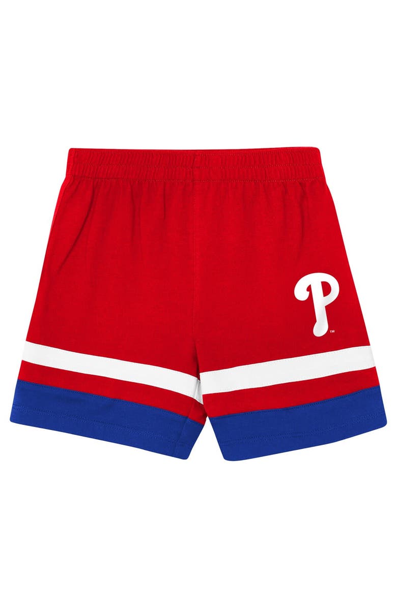 Outerstuff Preschool Outerstuff Red Philadelphia Phillies Ground Ball T-Shirt & Shorts Set, Alternate, color, Red