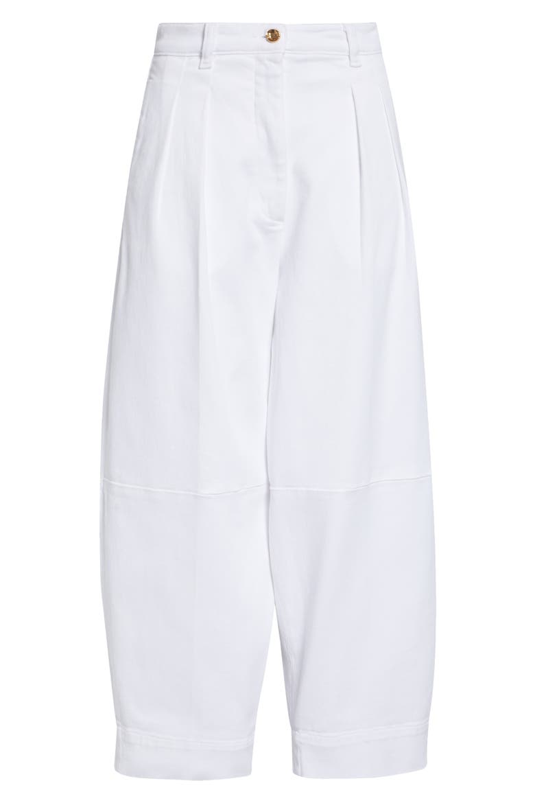 Dash Barrel Leg Crop Pants, Main, color, OPTIC WHITE