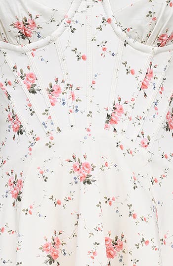 Steffani Floral Corset Midi Sundress