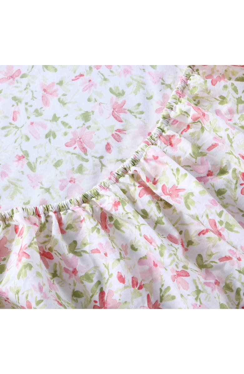 Laura Ashley Norella Cotton Comforter Set, Alternate, color, Pink/ Green