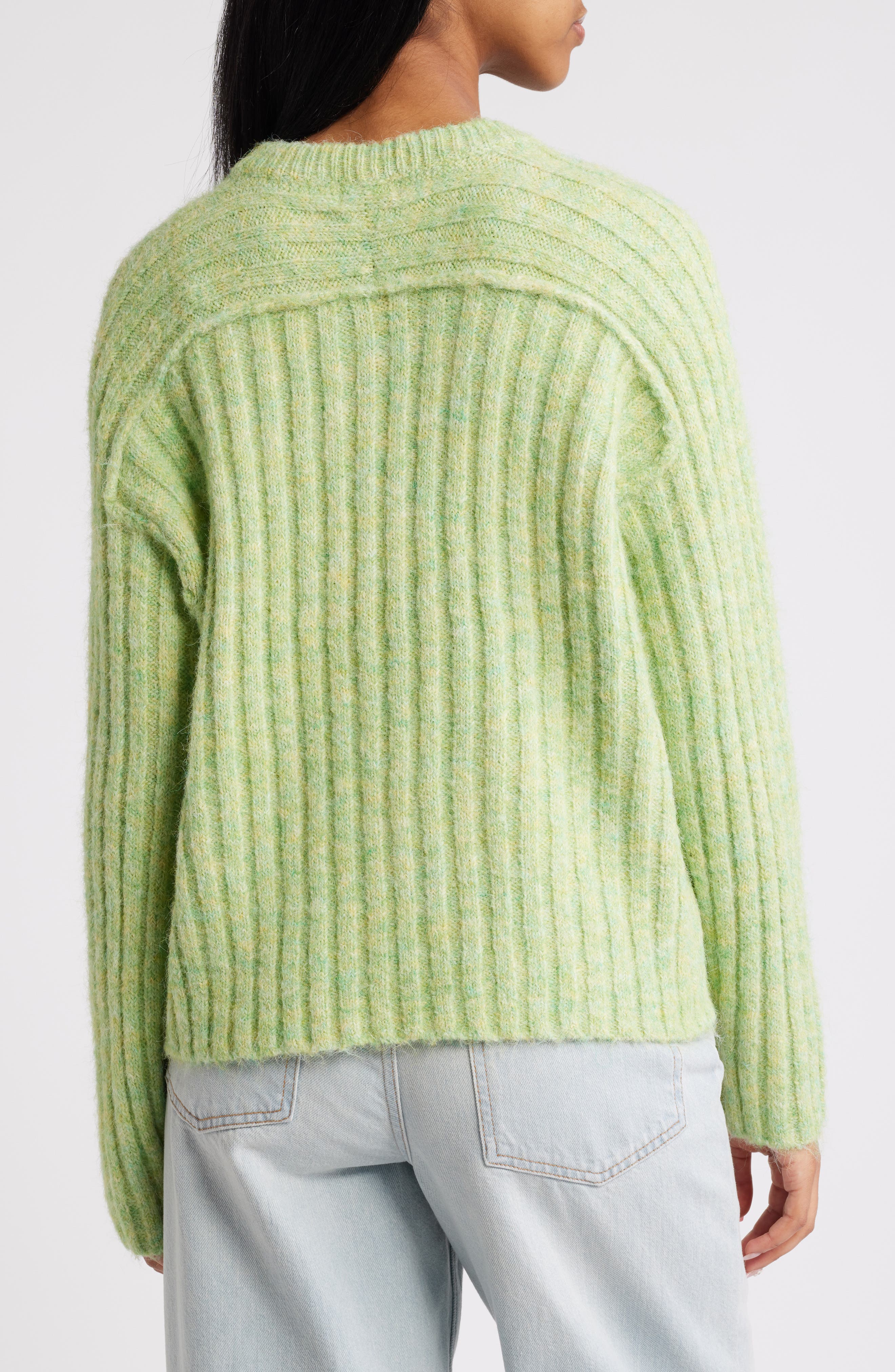 Rib Sleeve Sweater - image 2