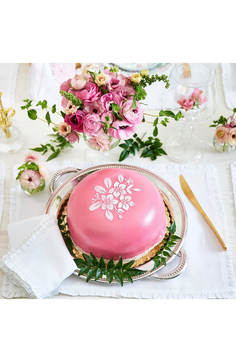 Solino Home Linen Dinner Napkins - Juliette Ruffle, 20" x 20", Alternate, color, White