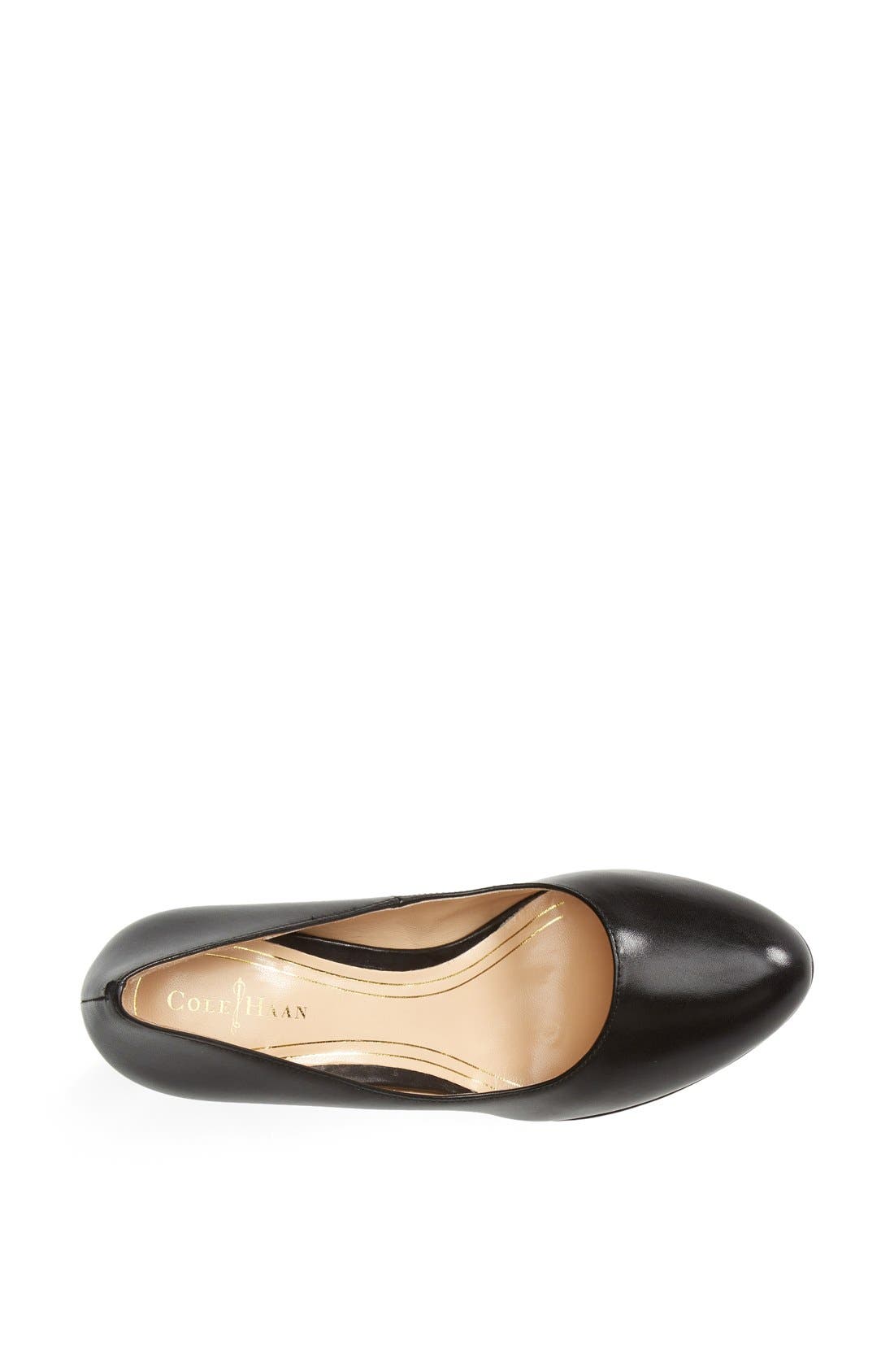 'Chelsea' Pump, Alternate, color, BLACK LEATHER