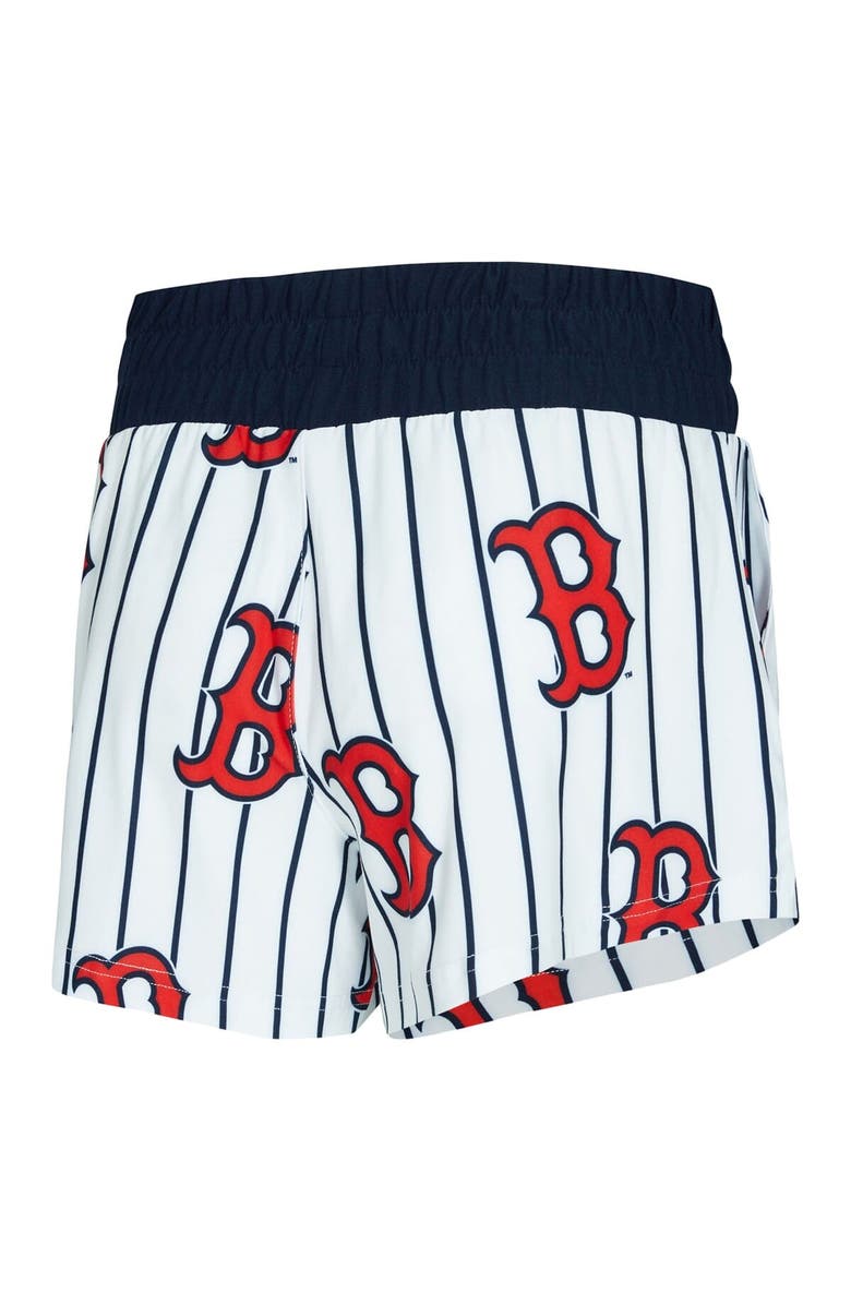 CONCEPTS SPORT Women's Concepts Sport  White Boston Red Sox Pinstripe Record Tank & Short Set, Alternate, color, White